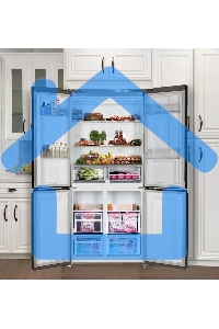 Холодильник LEX LCD450SsGID серый трехкамерный 288/129л морозилка снизу Side-by-Side