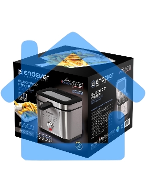 Фритюрница Endever Skyline FR-113, черный-стальной