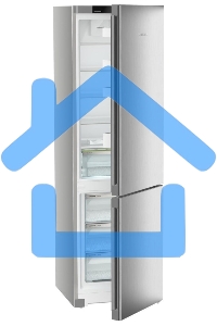 Холодильник Liebherr CNsfd 5703-22 001 Pure серебристый SteelFinish двухкамерный 266/94л морозилка снизу