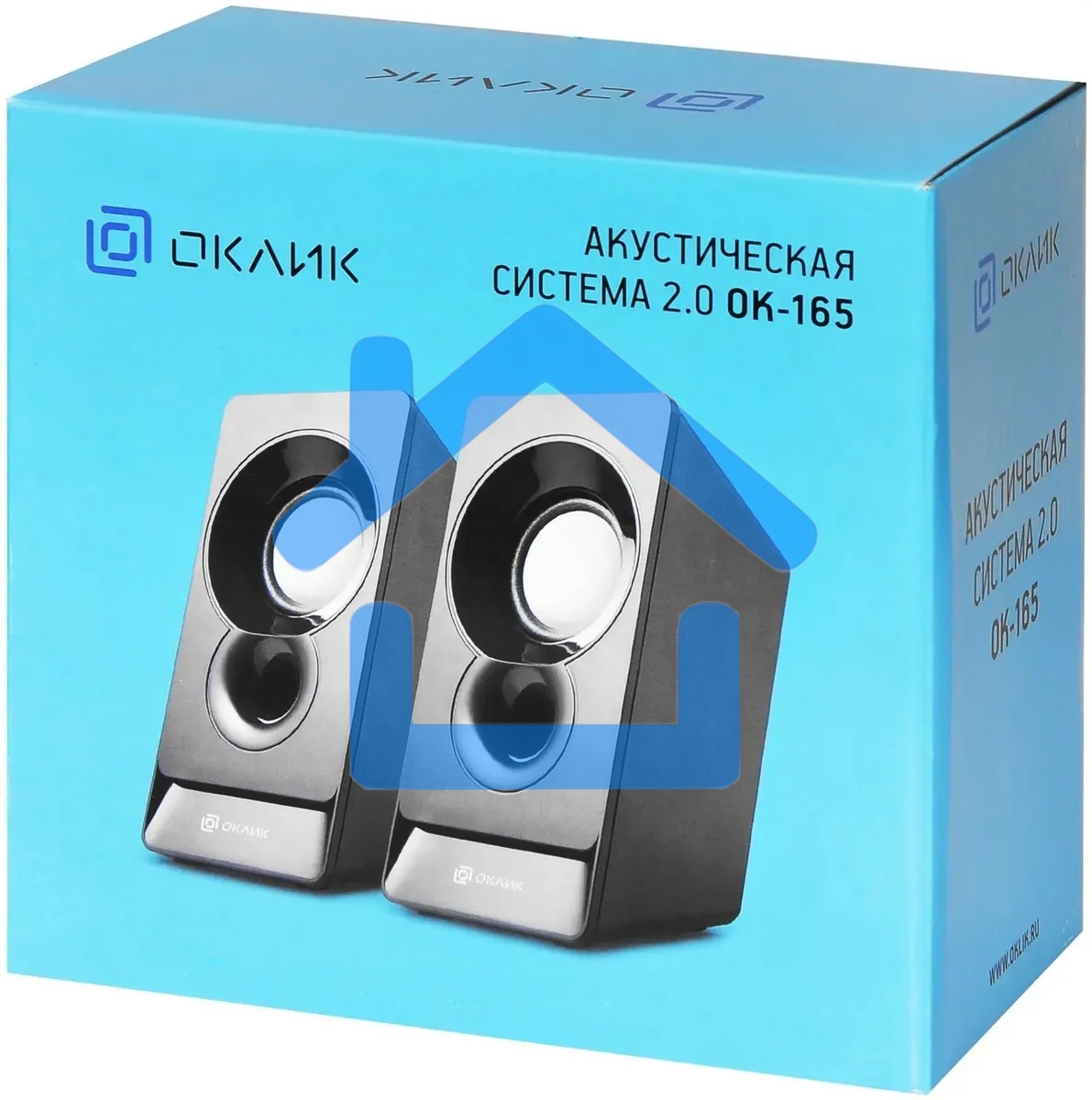 Акустическая система Oklick OK-165 2.0 черный 6Вт