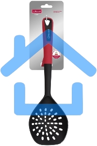 Шумовка для первых/вторых блюд Rondell Craft RD-1873 черный/красный упак.:картонная подложка