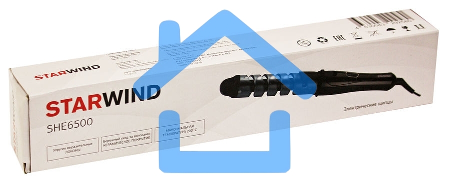 Щипцы Starwind SHE6500 25Вт макс.темп.:200С покрытие:керамическое черный