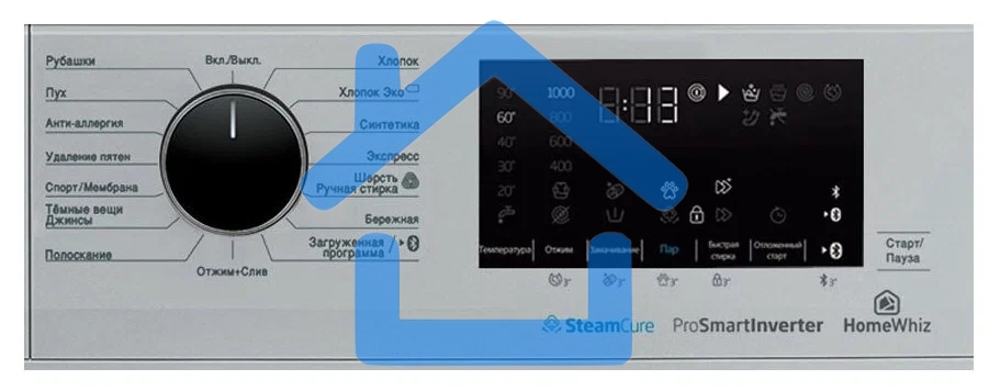 Стиральная машина Beko WSPE7H616S cеребристый, загрузка фронтальная 7,5 кг, 1200 об/мин., класс: А