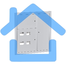 Щит этажный EKF Basic 4 кв. (1000х950х160)