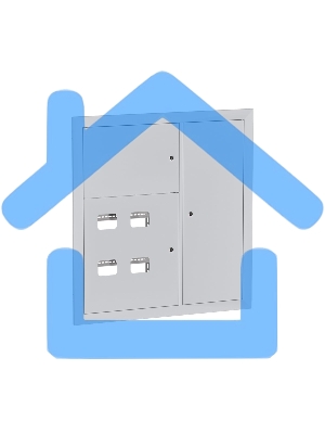 Щит этажный EKF Basic 4 кв. (1000х950х160)