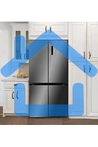 Холодильник LEX LCD450SsGID серый трехкамерный 288/129л морозилка снизу Side-by-Side