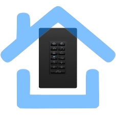 Модуль- 13-кнопочную Ethernet-клавиатуру Metreau в держателе, которая позволяет устанавливать ее в HydraPort HPX-600,900 и 1200 FG565-12-BL-00 AMX HPX-U400-R-MET-13E