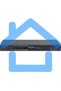 Коммутатор Dahua DH-CS4218-16ET-240 (L2) 16x100Мбит/с 2xКомбо(1000BASE-T/SFP) 2SFP 16PoE 240W управляемый