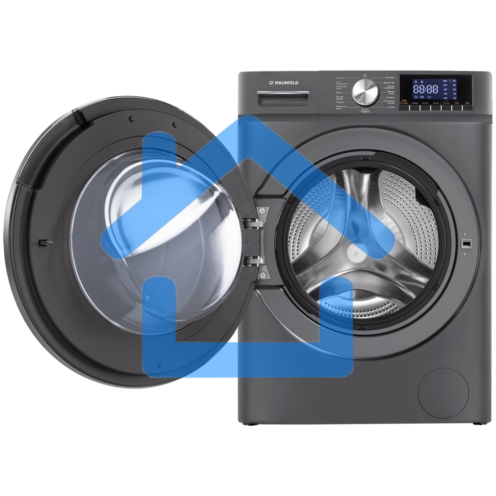 Стиральная машина Maunfeld MFWM127ISB02 графит, загрузка фронтальная 7кг, 1200 об/мин., класс: A+++