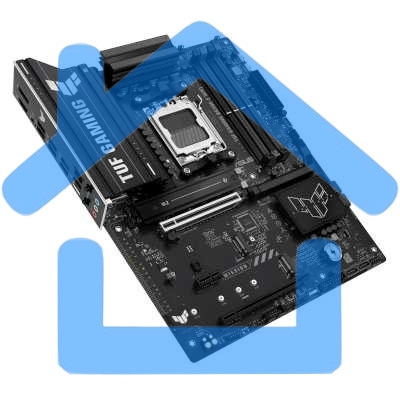 Материнская плата ASUS TUF GAMING B650-E WIFI, AM5, AMD B650, 4xDDR5, 4xSATA, 3xM.2, 1xPCIe 4.0 x16, 1xPCIe 4.0 x16, 1xPCIe x1, 1xDP, 1xHDMI, 1x2.5Gb LAN, Wi-Fi 6E, Bluetooth 5.3, 2xUSB-C (1x10Gbps, 1x20Gbps), 3xUSB-A 5Gbps, 2xUSB-A 10Gbps, 3xUSB-A 2.0, 5