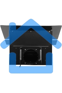 Вытяжка наклонная Hyundai HGH 6846 IX черный, 59.5 см, 600 куб. м/ч, 54 дБ