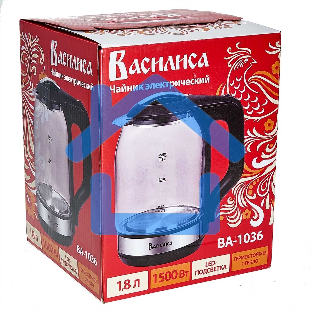 Чайник электрический ВАСИЛИСА ВА-1036 черный