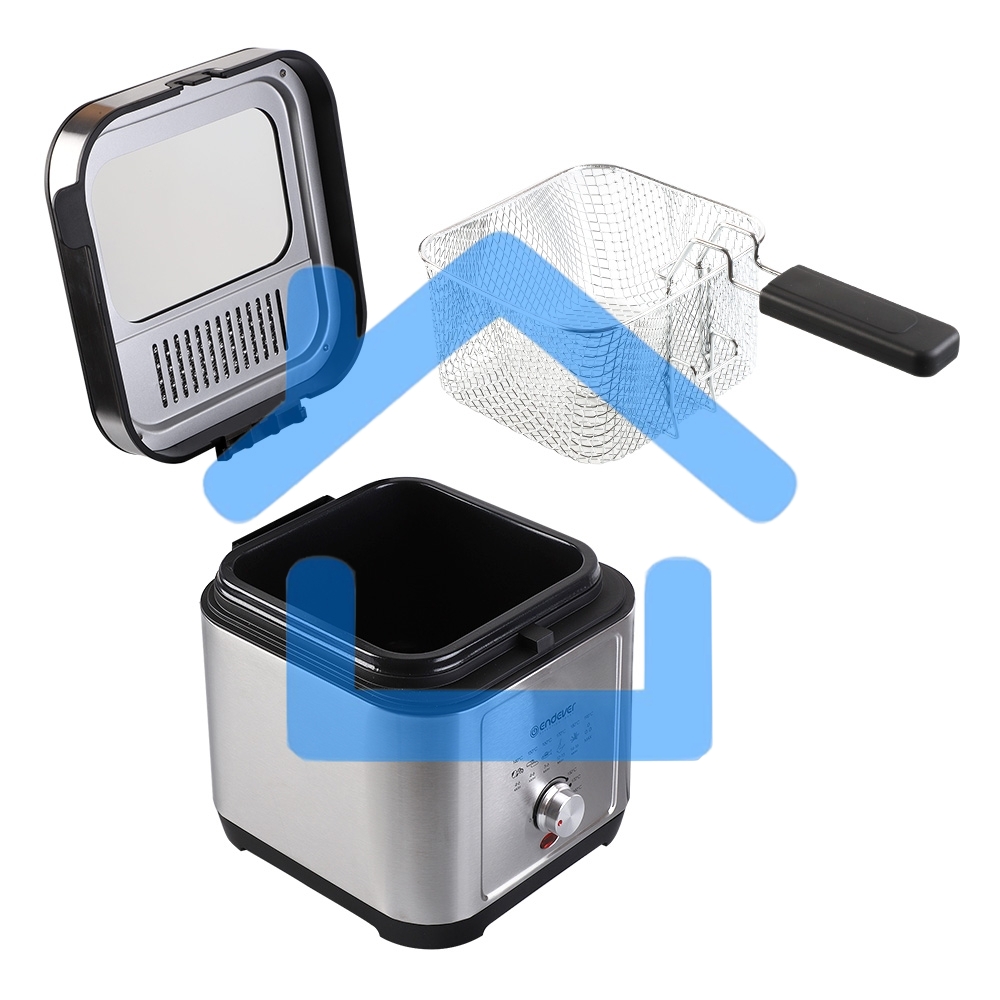 Фритюрница Endever Skyline FR-113, черный-стальной