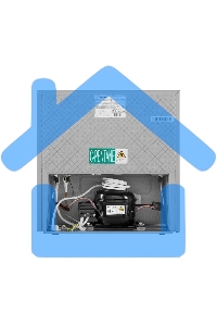 Холодильник Maunfeld MFF50SL серебристый матовый однокамерный 46л, De Frost