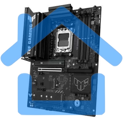 Материнская плата ASUS TUF GAMING B650-E WIFI, AM5, AMD B650, 4xDDR5, 4xSATA, 3xM.2, 1xPCIe 4.0 x16, 1xPCIe 4.0 x16, 1xPCIe x1, 1xDP, 1xHDMI, 1x2.5Gb LAN, Wi-Fi 6E, Bluetooth 5.3, 2xUSB-C (1x10Gbps, 1x20Gbps), 3xUSB-A 5Gbps, 2xUSB-A 10Gbps, 3xUSB-A 2.0, 5