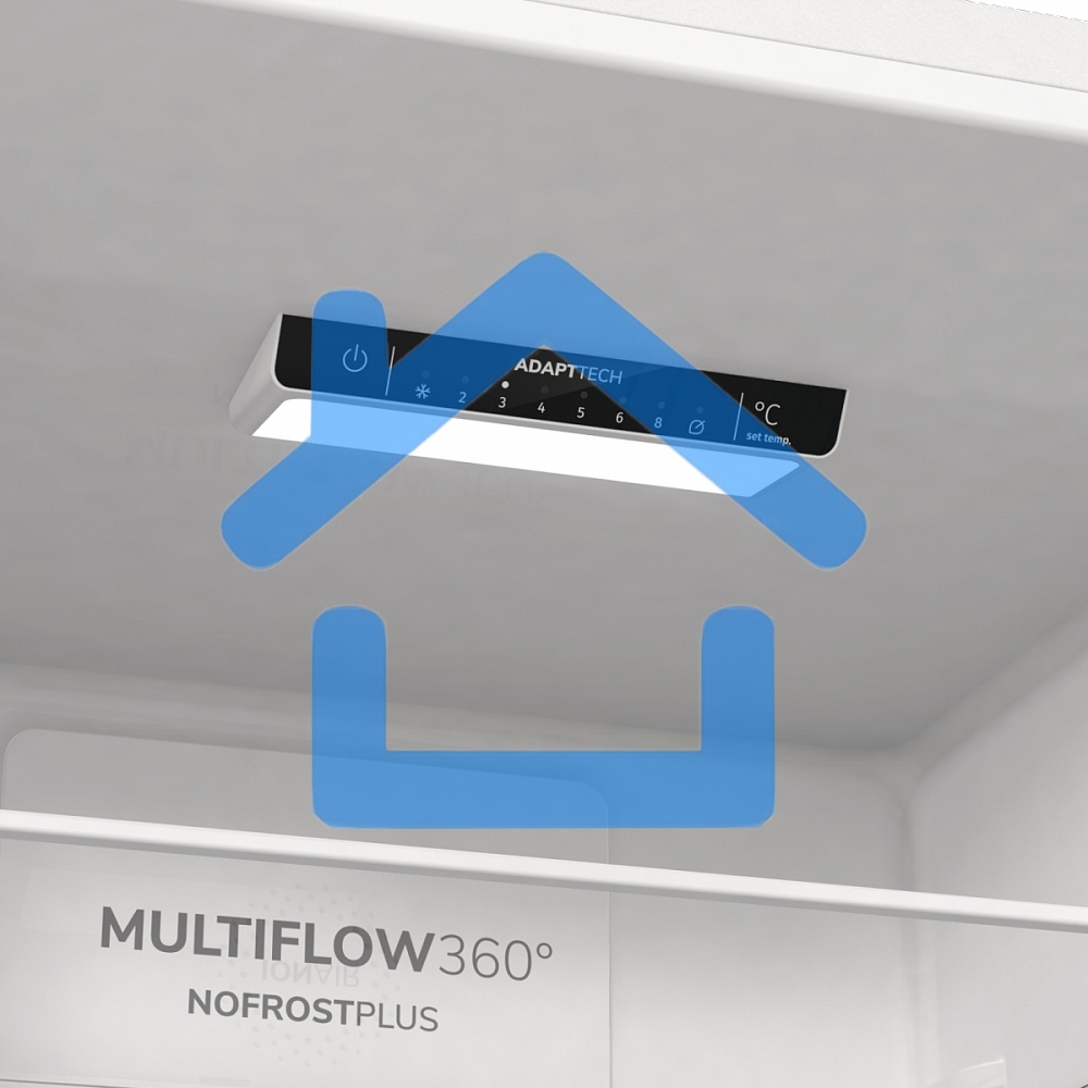 Холодильник Gorenje NRK619EEW4 белый двухкамерный 203/99л морозилка снизу, No Frost