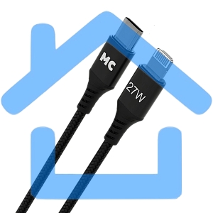 Кабель MORE CHOICE (4620202554178) K69ia 2м USB 3.0A PD 27W для Lightning ng 8-pin Type-C - 2м, черный