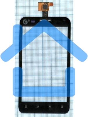 Сенсорное стекло (тачскрин) для ZTE V807 Blade C YZ-CTP465-FPC-V1, черное