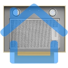 Вытяжка пристенная островная Maunfeld Bath 401 бежевая, 40 см, 1150 куб. м/ч, 52 дБ