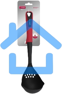 Половник для первых блюд Rondell Craft RD-1872 черный/красный упак.:картонная подложка