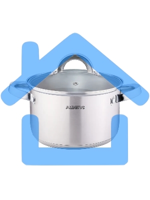 Кастрюля ALBERG AL-2123 с крышкой, 6,5 л