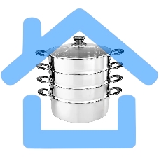 Мантоварка-пароварка WEBBER BE-083 8 л, 26 см, нержавеющая сталь, 4 уровня