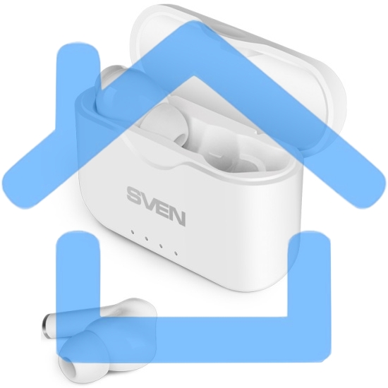 Гарнитура вкладыши Sven E-701BT белый беспроводные bluetooth в ушной раковине (SV-019518)