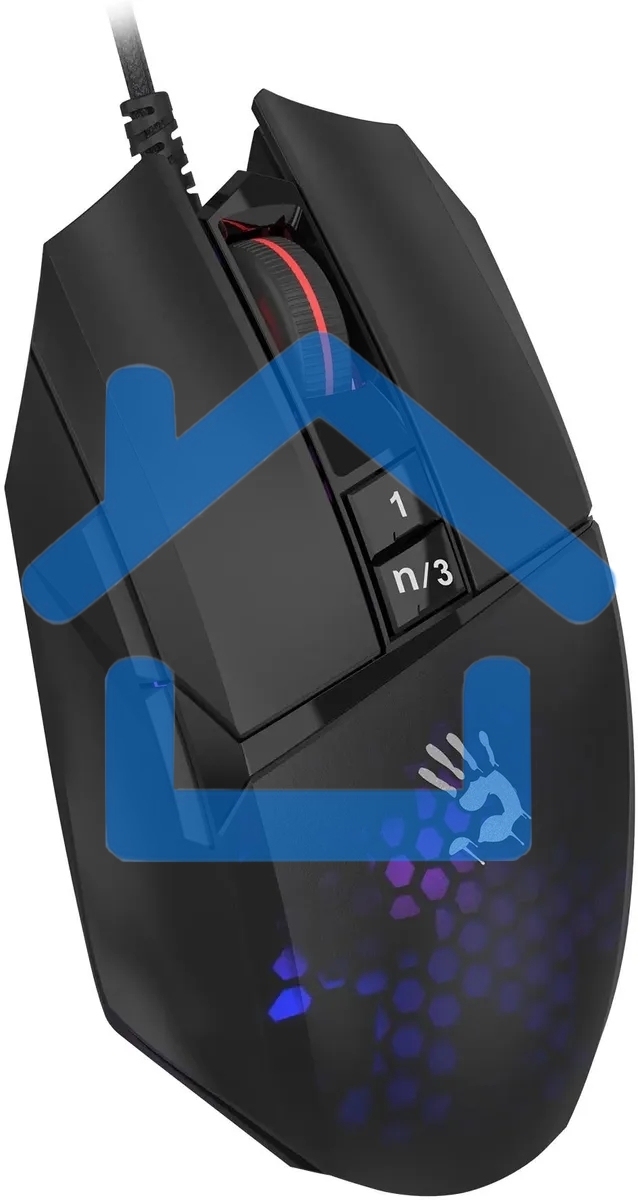 Мышь проводная A4Tech Bloody W65 Max Mini черный, 12000 dpi, USB, кнопки - 9
