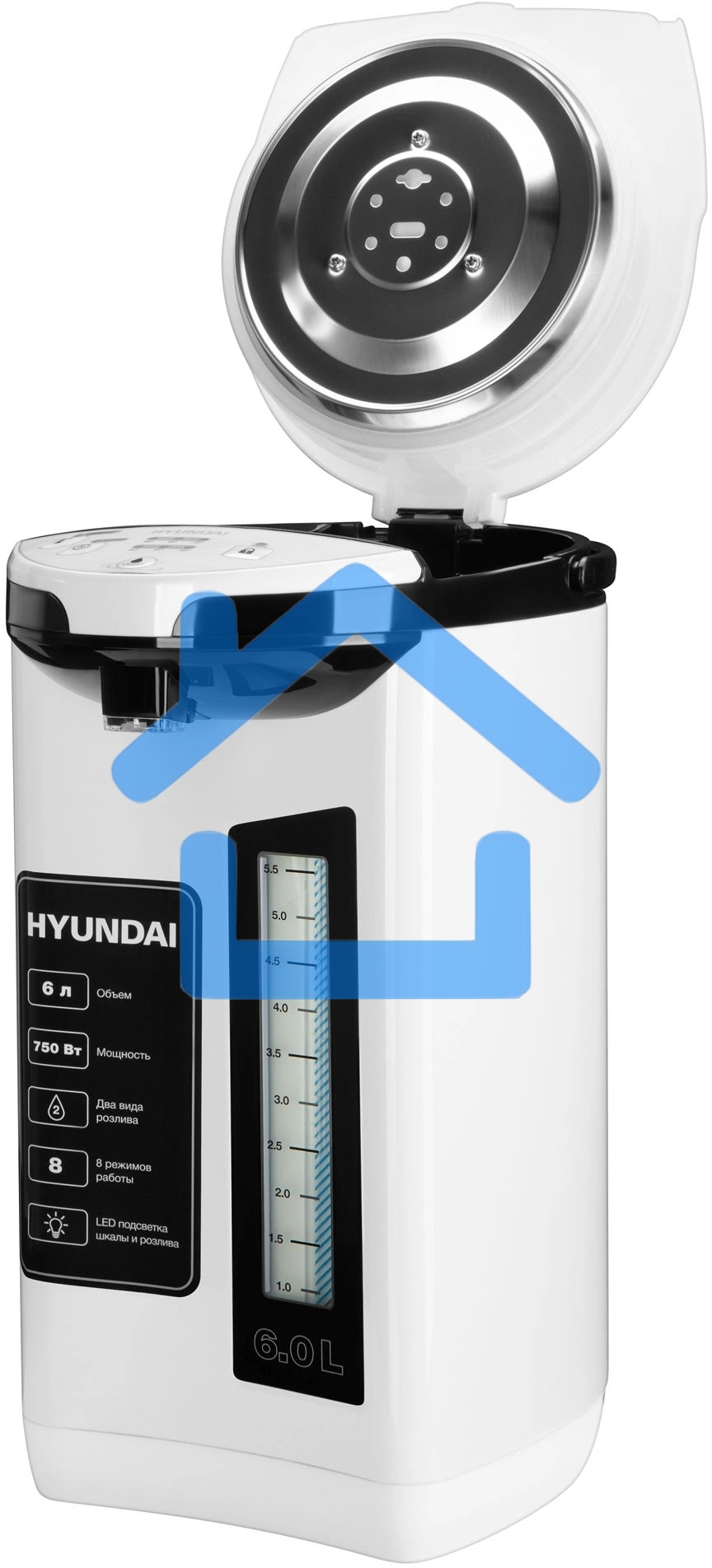 Термопот Hyundai HYTP-4850 6л. 750Вт белый/черный