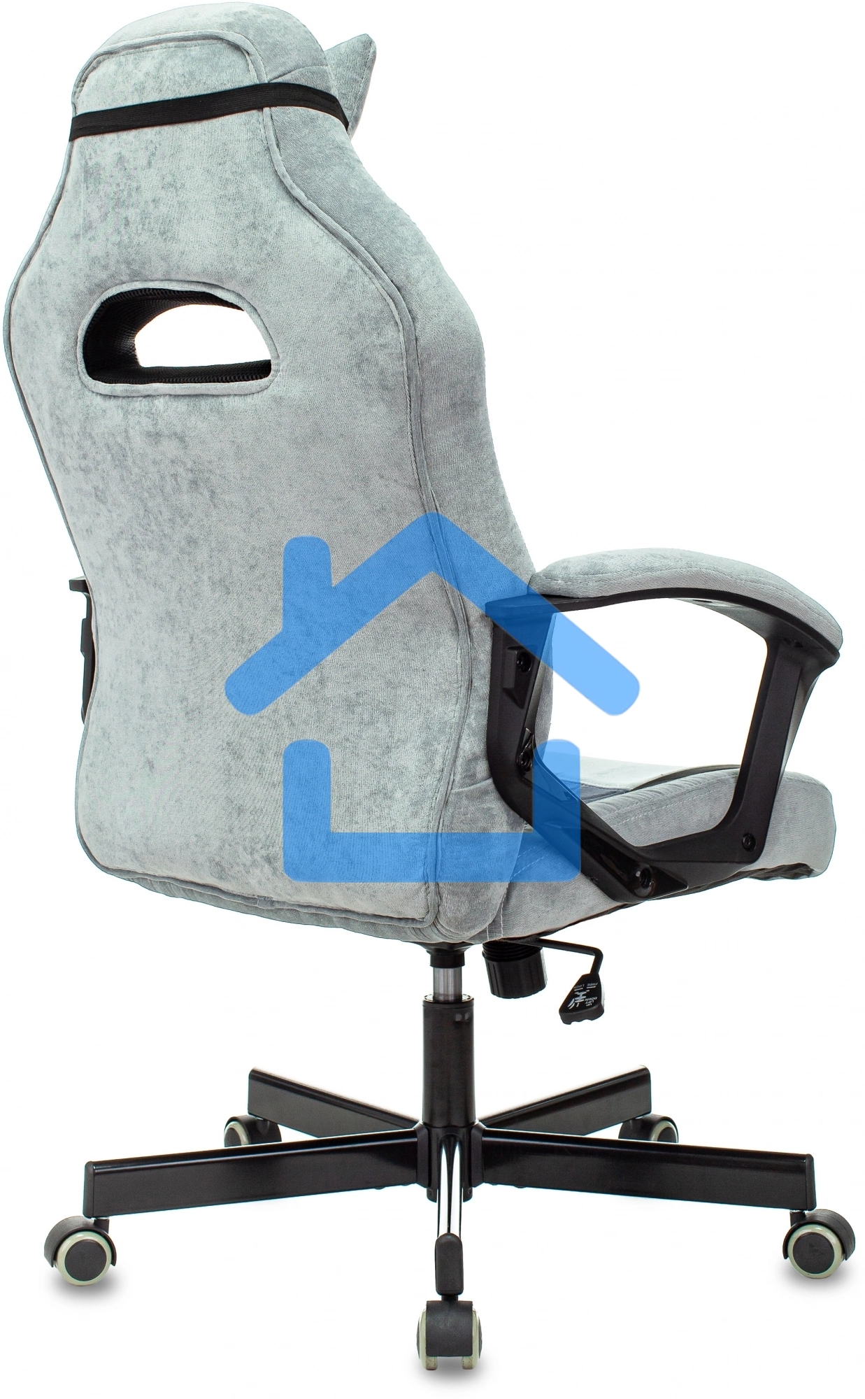 Кресло игровое Бюрократ VIKING 6 KNIGHT BL FABRIC синий, крестовина металл/пластик
