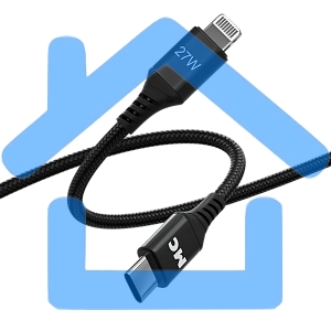 Кабель MORE CHOICE (4620202554178) K69ia 2м USB 3.0A PD 27W для Lightning ng 8-pin Type-C - 2м, черный