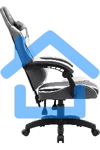 Кресло игровое Defender Fortune серый/белый, класс 4, PU