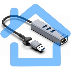 Сетевой адаптер Gigabit Ethernet Digma DLA-GEUCH3 USB 3.0