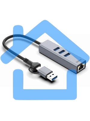 Сетевой адаптер Gigabit Ethernet Digma DLA-GEUCH3 USB 3.0