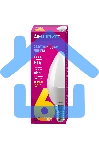 Лампа светодиодная ОНЛАЙТ 71628 OLL-C37-6-230-2.7K-E14-FR