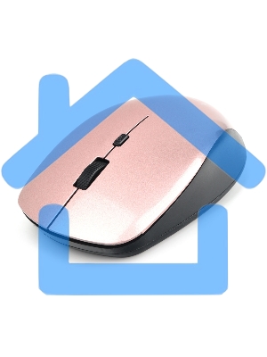 Мышь беспроводная Gembird MUSW-250-3 розовый, 1600 dpi, радиоканал, USB, кнопки - 4