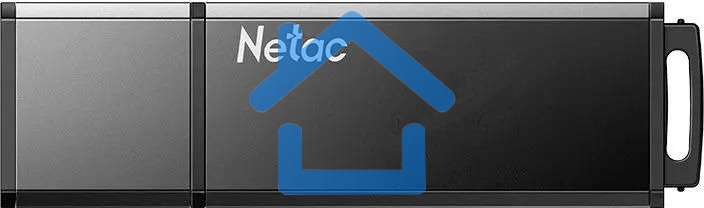 Флешка USB R/W Netac U351 NT03U351N-016G-30BK, 16Gb, USB3.0, с колпачком, металлическая, черная