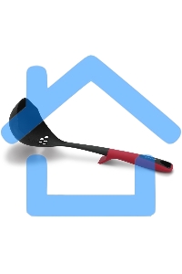 Половник для первых блюд Rondell Craft RD-1872 черный/красный упак.:картонная подложка