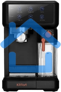 Кофеварка рожковая Kitfort КТ-7554 черный, исп. кофе - молотый, 1 л, 1350 Вт, 20 Бар