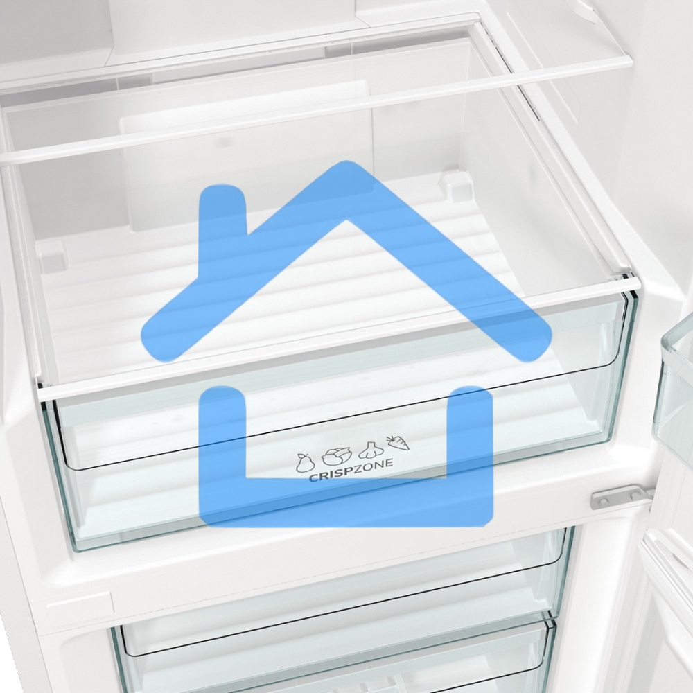 Холодильник Gorenje NRK619EEW4 белый двухкамерный 203/99л морозилка снизу, No Frost
