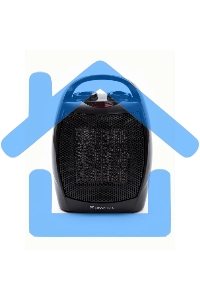 Тепловентилятор Neoclima PTC-07, черный, 750/1500 Вт, 20 м2, термостат