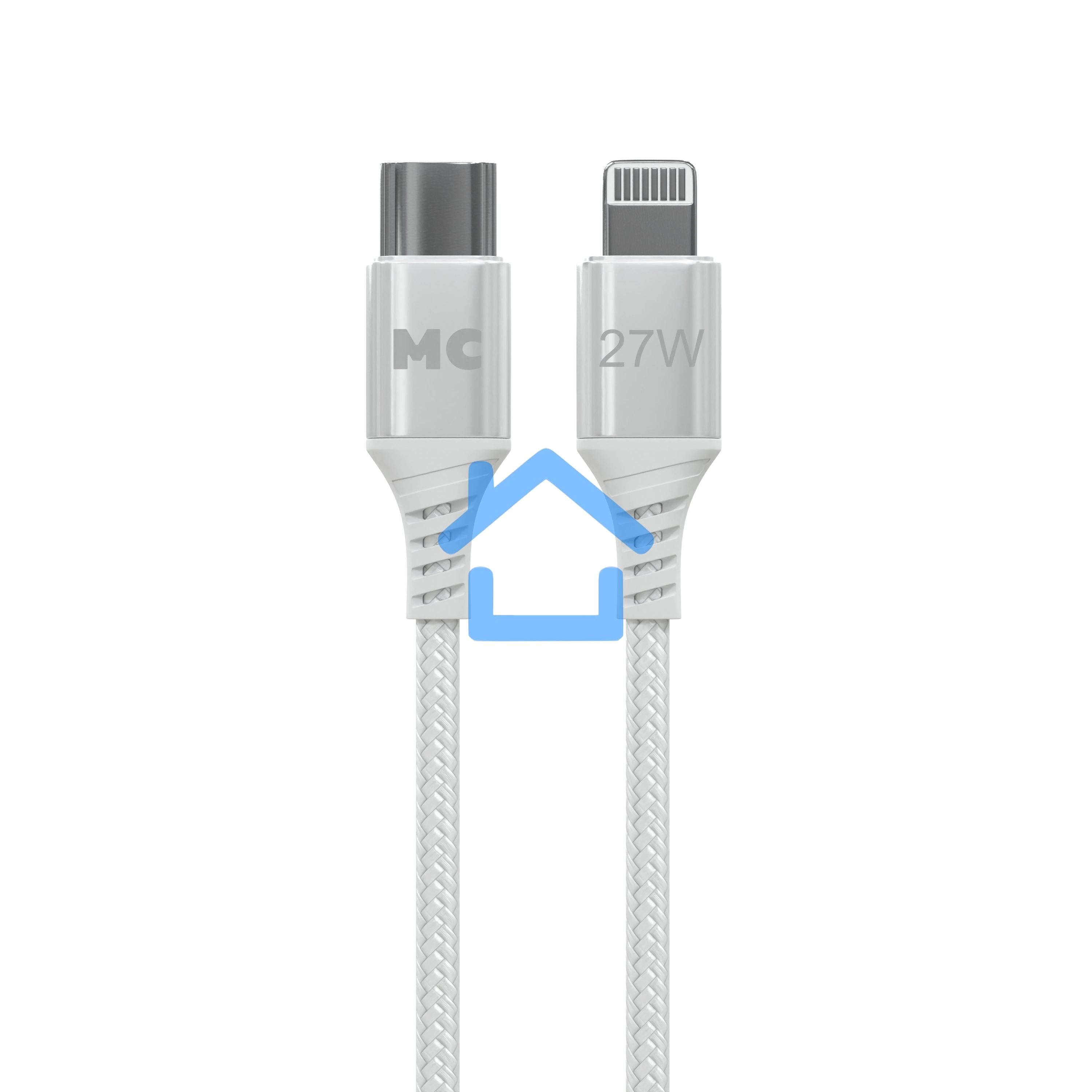 Кабель MORE CHOICE (4620202554192) K69ia 2м USB 3.0A PD 27W для Lightning ng 8-pin Type-C - 2м, белый