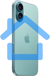 Смартфон Apple iPhone 16 A3287, 8/128Gb, бирюзовый