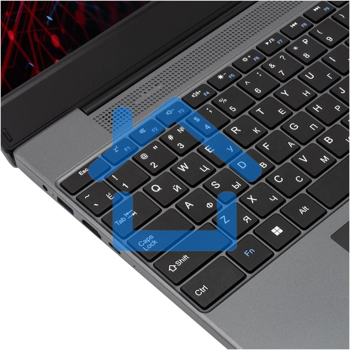 Ноутбук IRU Tactio 15PHC Ryzen 5 7430U 16Gb SSD 512Gb AMD Radeon Rx Vega 7 15.6