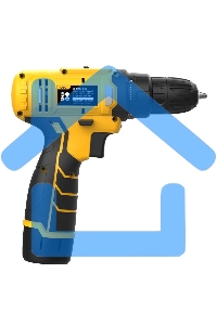 Дрель-шуруповерт Deli DL-DZ12-6A2, Аккумуляторная, 12В, 1 АКБ, Кейс, Набор оснастки 24 предмета