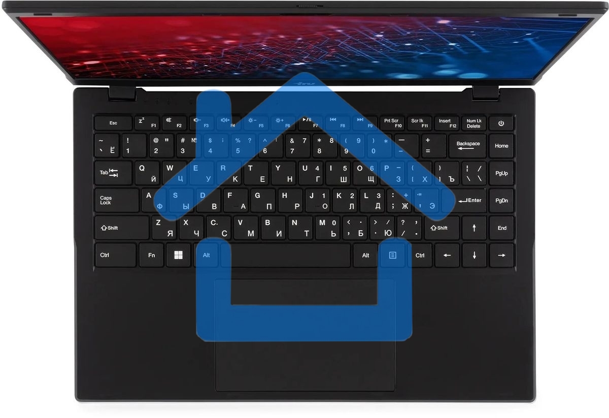 Ноутбук IRU Planio 14ING N100 8Gb SSD 512Gb Intel Iris Xe graphics 14