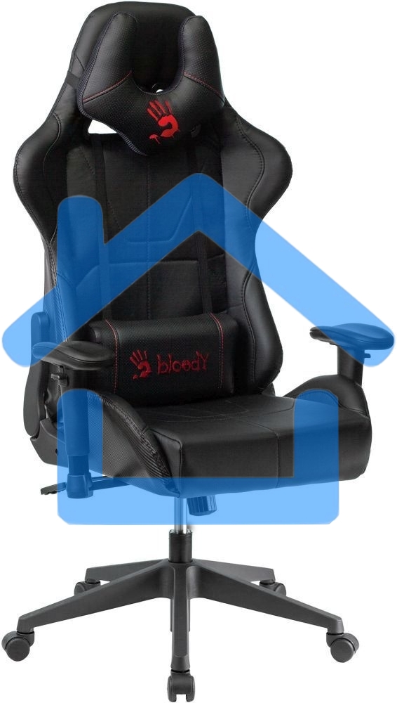 Кресло игровое A4Tech Bloody GC-500, черный, эко.кожа, крестовина пластик