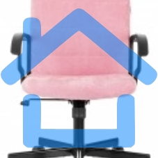 Кресло офисное Бюрократ Triest Fabric розовый Velvet 36 крестов. металл черный