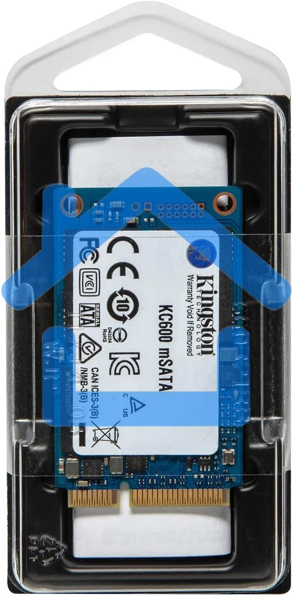Накопитель SSD Kingston KC600, 1024Gb, mSATA, R/W 550/520