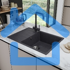 Кухонная мойка Maunfeld Lacrima 700 MFQS-700DGR темно-серый